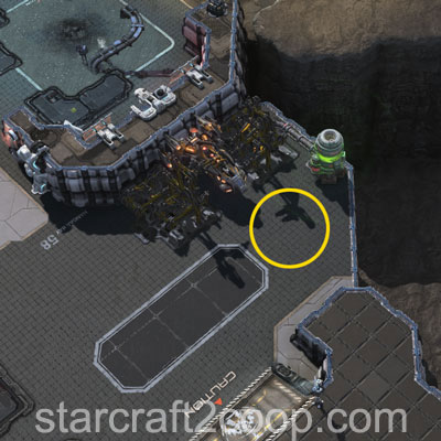 Right Spawn Point of Attack Wave